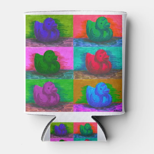 ゴムダッキー（アヒルちゃん） 缶クーラー (正面)