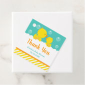 ゴムダッキー（アヒルちゃん）赤ちゃんシャワーイエローグリーンありがとう フェイバータグ (インサイチュ)