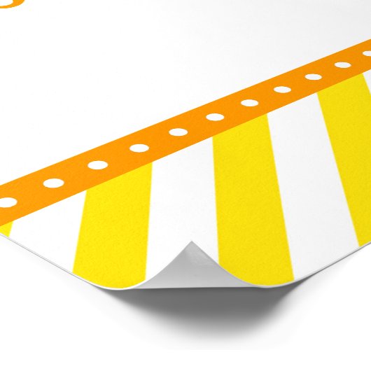 ゴムダッキー(アヒルちゃん)黄色と青の赤ちゃんシャワーへようこそ ポスター (角)