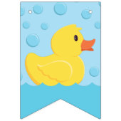 ゴムダッキー（アヒルちゃん）1st誕生日パーティーキッズベビー バンティングフラッグ (第1の旗)