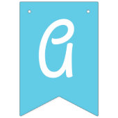 ゴムダッキー（アヒルちゃん）1st誕生日パーティーキッズベビー バンティングフラッグ (第3の旗)