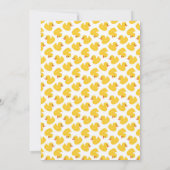 ゴムダッキー ベビーシャワー 招待状 - スプラッシュ スプラッシュ (裏面)