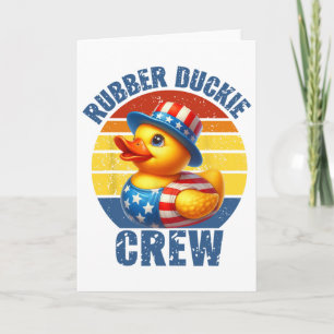 ゴムダッキー Crew 面白いアヒル カード