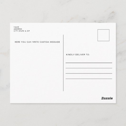 ゴムダックカスタムはがき ポストカード (裏面)