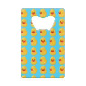 ゴムダックパターンブループリントボトル開栓器 クレジットカード栓抜き (裏面)