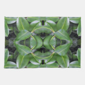 ゴムツリーパターン キッチンタオル (横)