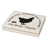 ゴムパーソナライズされたスタンプ – フリーレンジ卵 ラバースタンプ (スタンプ)