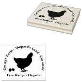 ゴムパーソナライズされたスタンプ – フリーレンジ卵 ラバースタンプ (押印)