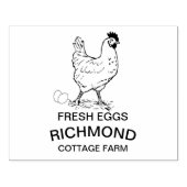 ゴムパーソナライズされたスタンプ – 生卵 ラバースタンプ (インプリント)