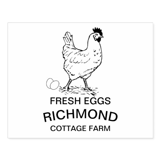 ゴムパーソナライズされたスタンプ – 生卵 ラバースタンプ (インプリント)