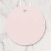 ゴムパーソナライズされたダッキー（アヒルちゃん）ガールファーストメッセージカード フェイバータグ (裏面)