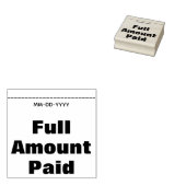 ゴムミニマルスタンプ「全額支払済」 ラバースタンプ (押印)