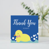 ゴムモダンダックピンク赤ちゃんシャワーありがとう (スタンド正面)