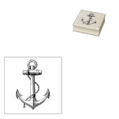 ゴム印とヴィンテージいかり ラバースタンプ (押印)