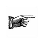 ゴム印とヴィンテージ指差し ラバースタンプ (インプリント)