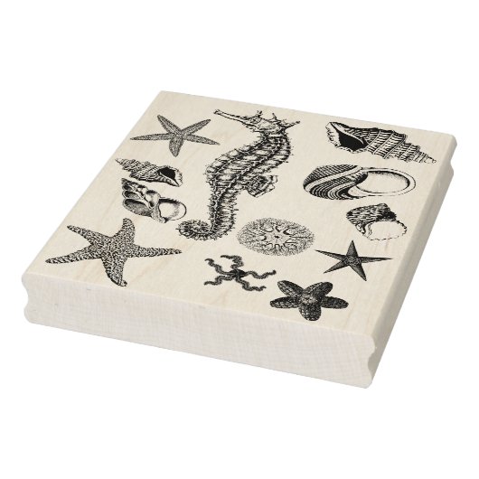 ゴム印の海の下で ラバースタンプ (スタンプ)