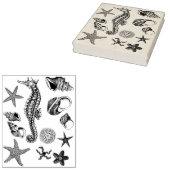 ゴム印の海の下で ラバースタンプ (押印)