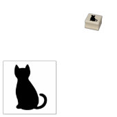ゴム印を押した猫 ラバースタンプ (押印)