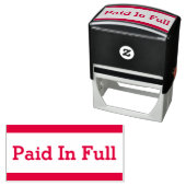 ゴム印を押して「全額お支払い」 セルフインキングスタンプ (インサイチュ)