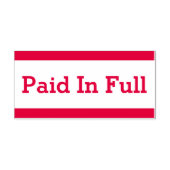 ゴム印を押して「全額お支払い」 セルフインキングスタンプ (デザイン)