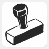 ゴム印シール スクエアシール (正面)