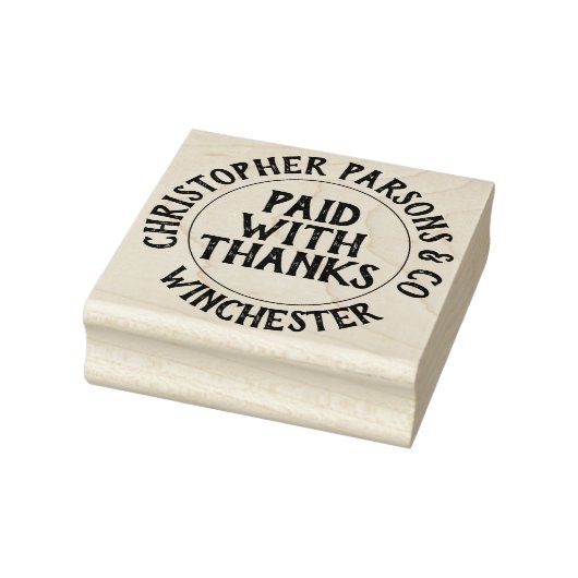 ゴム印感謝していを支払った会社 ラバースタンプ (スタンプ)