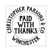 ゴム印感謝していを支払った会社 ラバースタンプ (インプリント)