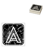 ゴム印 アルファベット ABC 文字 A (押印)