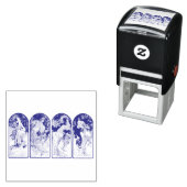 ゴム印：ミュシャ：季節 セルフインキングスタンプ (インサイチュ)