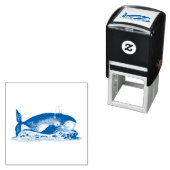 ゴム印：ヴィンテージ鯨BY GEORGE SHAW セルフインキングスタンプ (インサイチュ)