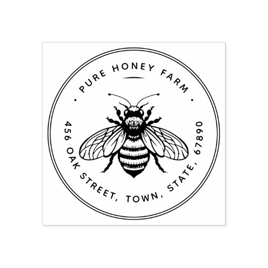 ゴム印 | 純蜂蜜ゴム印 (インプリント)