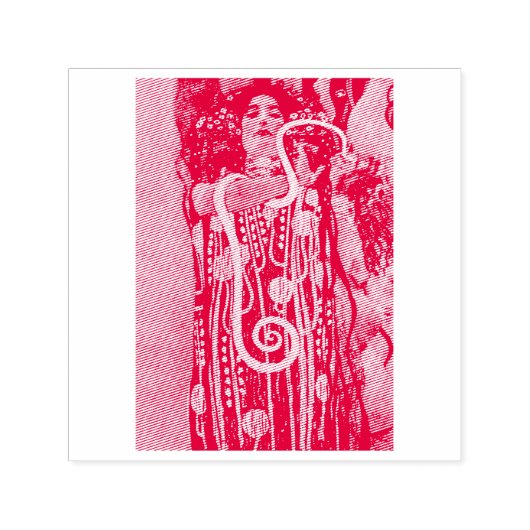 ゴム印： GUSTAVクリムト：衛生人 セルフインキングスタンプ (デザイン)