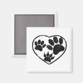 ゴム押しハート及びペット用手摺 マグネット (正面/裏面)