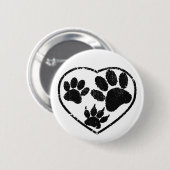 ゴム押しハート及びペット用手摺 缶バッジ (正面&裏面)