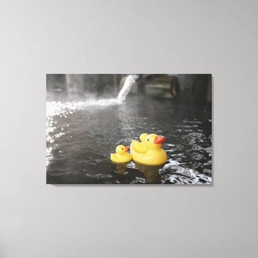 ゴム日本のダッキー（アヒルちゃん） キャンバスプリント (正面)