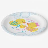 ゴム男女兼用鴨またはパーティー ペーパープレート (アングル)