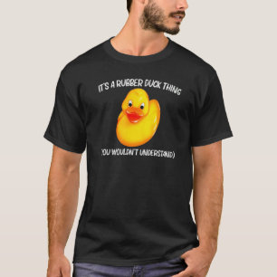 ゴム男性へダック女性キッズゴムダックダッキー Tシャツ