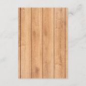 ゴム素朴ダッキー（アヒルちゃん）バブル赤ちゃんシャワー エンクロージャーカード (裏面)