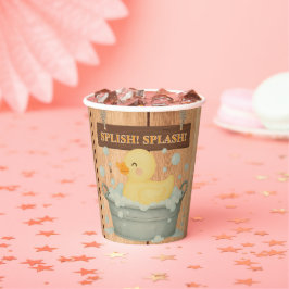 ゴム素朴ダッキー（アヒルちゃん）バブル赤ちゃんシャワー 紙コップ