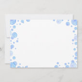 ゴム製のあひるの女の子の誕生日写真感謝カード サンキューカード (裏面)