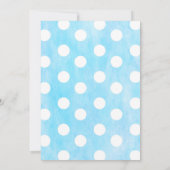 ゴム製のあひるの1歳の誕生日招待状 招待状 (裏面)