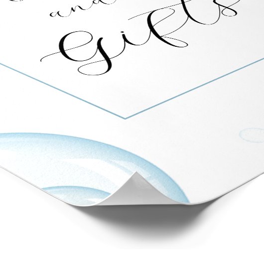 ゴム製のアヒルのカードとギフトのサイン ポスター (角)