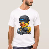 ゴム製のアヒルの溶接工 Tシャツ (正面)