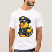 ゴム製のアヒル警察官 Tシャツ (正面)