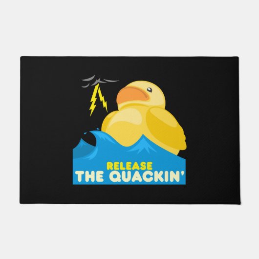 ゴム製のアヒル ドアマット (正面)
