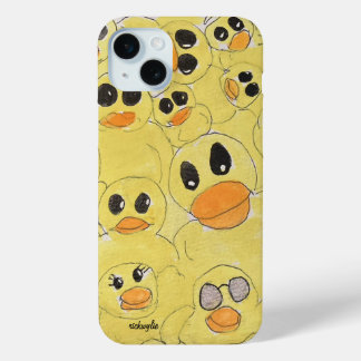 ゴム製のアヒル iPhone 15 MINIケース