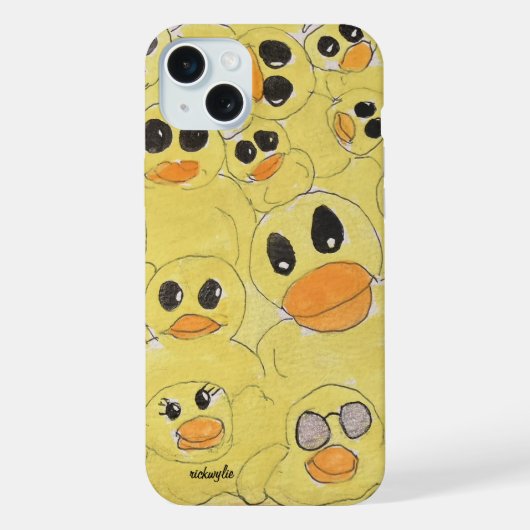 ゴム製のアヒル iPhoneケース (裏面)