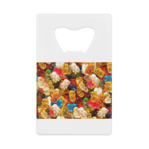 ゴム製のクマ クレジットカード栓抜き