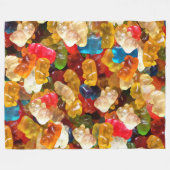 ゴム製のクマ フリースブランケット (正面(横))