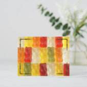 ゴム製のクマ ポストカード (スタンド正面)